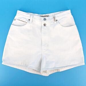 90s Sasson off white denim jean shorts 1990s vintage